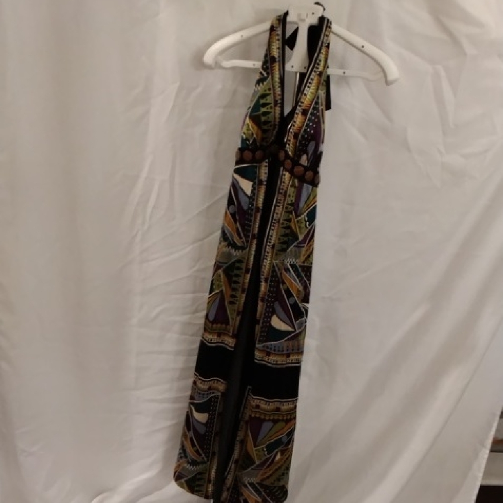 Elegant Multicolor Maxi Dress